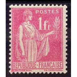 Paix 1f Rose (Superbe n° 369) Neuf* - Cote 4,40 - France Année 1937 - brn83 - N29542