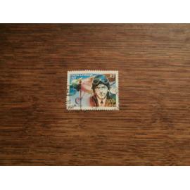 timbre france oblitéré charles lindbergh n 3316. (2000).