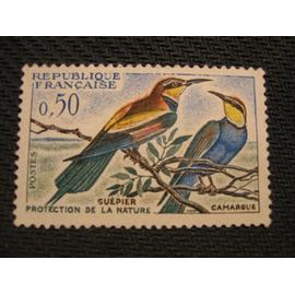timbre "Protection de la nature - Guépier" 1960 - y&t n° 1276