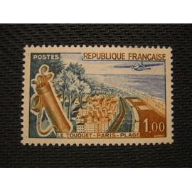 timbre "le touquet paris plage" 1962 - y&t n° 1355