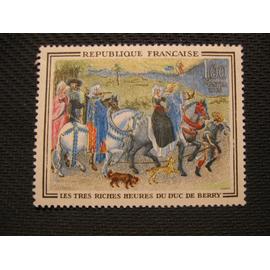 timbre "les très riches heures du duc de berry" 1965 - y&t n° 1457