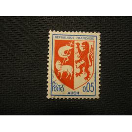 timbre "armoiries auch" 1966 - y&t n° 1468