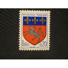 timbre "armoiries Saint Lô" 1966 - y&t n° 1510