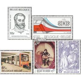 Belgique 1876,1877,1878,1879,1889 (édition complète) neuf 1976 timbres spéciaux