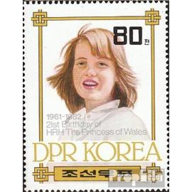 Nord-Corée 2236 neuf 1982 21. Anniversaire princesse diana
