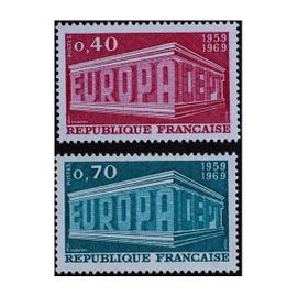 Timbres France n° 1598/1599 année 1969
