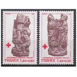 Timbres France n° 2116/2117 année 1980