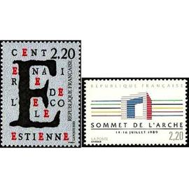 france 1989, très beaux timbres neufs** luxe yvert 2563, centenaire de l