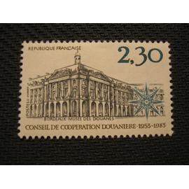 timbre "bordeaux - musée des douanes - conseil de coopération douanière 1953-1983" - y&t n° 2289