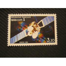 timbre "satellite telecom 1" 1984 - y&t n° 2333
