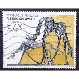 Alberto Giacometti - Le Chien 5,00 (Joli n° 2383) Obl - France Année 1985 - brn83 - N30268