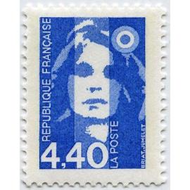 france 1993, très beau timbre neuf** luxe yvert 2822, marianne de briat ou marianne du bicentenaire 4.40F. bleu.