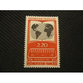 timbre "documentation française 1945/1985" - y&t n° 2391