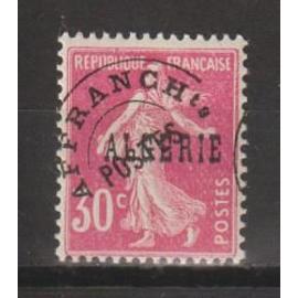 algérie, 1924-1947, timbres préoblitérés, type semeuse, n°6, neuf.