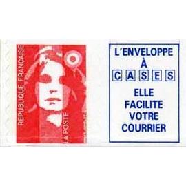 France 1993, très beau timbre neuf** luxe yvert 2807, marianne de briat rouge - validité permanente lettre prio., auto-adhésif avec vignette publicitaire "l