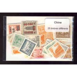 Chine 25 timbres différents