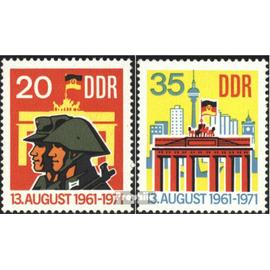 DDR 1691-1692 (édition complète) oblitéré 1971 Berlin mur
