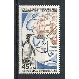 France 1972 - 200 e Anniversaire de la découverte des Iles Crozet et Kerguelen - 1 valeur neuve n°1704