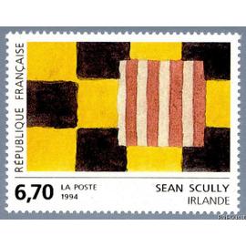 france 1994, très beau timbre neuf** luxe yvert 2858, Art contemporain en Europe, oeuvre de Sean Scully - Irlande.