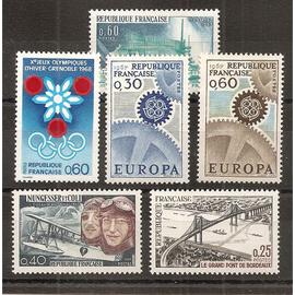 1519 à 1524 (1967) Série de timbres neufs N** (cote 3,7e) (4041)