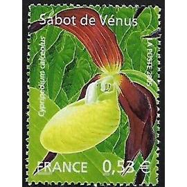 timbre france 2005 neuf** 3764 orchidée "sabot de vénus"