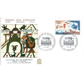 france 1966, très belle enveloppe 1er jour FDC 567A, timbre yvert 1486 9ème centenaire de la bataille d