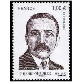 france 2012, très beau timbre neuf** luxe yvert 4635, henri queuille, homme politique français, ancien président du conseil.