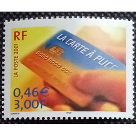 Timbre France 2001 Neuf** YT 3426 - Le siècle au fil du timbre : Sciences, La carte à puce