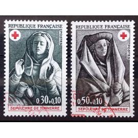 Série Croix Rouge 1973 - Sépulcre de Tonnerre - N° 1779-1780 Obl - France Année 1973 - brn83 - N31377