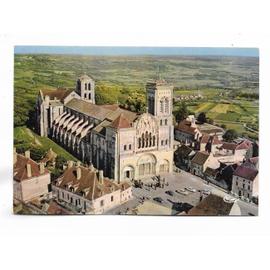 CPA - FRANCE - Bourgogne-Franche-Comté - 89 - Yonne - Vézelay - Vue aérienne - N° 89.446.00.0.9636 : Basilique de la Madeleine