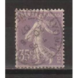 France, 1906, Type Semeuse Fond Plein Sans Sol À Inscriptions Maigres, N°136, Oblitéré.
