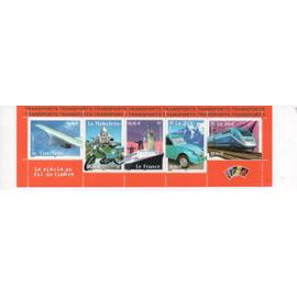 Bande de 2002 - Le siècle au fil du timbre - Transports 3471 3472 3473 3474 3475