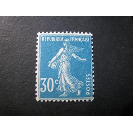 Timbre-Poste France neuf ** N° 192 - type Semeuse camée 30c bleu - année 1925