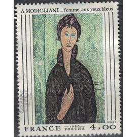 France 1980 Oblitéré Used Amadeo Modigliani Femme aux Yeux Bleus Y&T 2109 SU