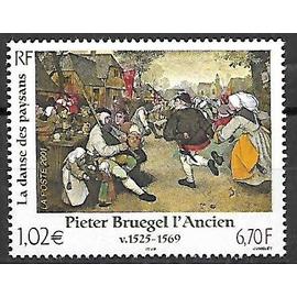 timbre france 2001 neuf** 3369 série artistique - pieter bruegel l