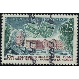 France 1966 Oblitéré Used Bicentenaire de la réunion de la Lorraine et du Barrois à la France Y&T 1483 SU