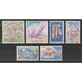 france, 1977, timbres commémoratifs (dunkerque, le souvenir français, horticulture, floralies de nantes, cambrésis, fédération de la construction......), n°1925 + 1926 + 1930 à 1932 + 1934, oblitérés.