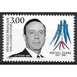 timbre france 1998 neuf** 3129 - hommage à michel debré