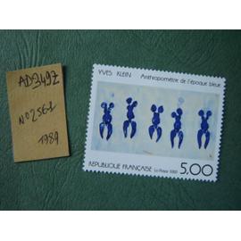 AD 349 Z // TIMBRE FRANCE NEUF 1989 *N°2561 " Yves Klein "oeuvre"
