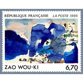 france 1995, très beau timbre neuf** luxe yvert 2928, Oeuvre originale de zao wou-ki.