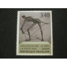 timbre europa "le griffu - germaine richier" 1993 - y&t 2798
