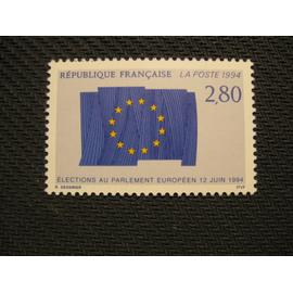 timbre "élection au parlement européen 12-6-1994" 1994 - y&t 2860
