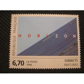 timbre "DIBBETS Pays-Bas - horizon" 1996 - y&t 2987