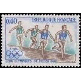 Lot de 10 timbres oblitérés Jeux Olympique de Mexico 1968 YT 1573