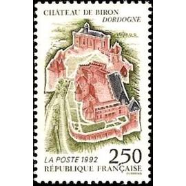 1 Timbre France 1992 Neuf- Château de Biron Dordogne - Yt 2763