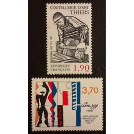 Timbre france neuf 1987 , Y&T n° 2467 , 2470 , non oblitérés , comme neufs.