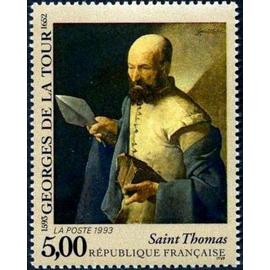 1 Timbre France 1993 Neuf- « Saint-Thomas » tableau de Georges de la Tour (1593-1652) - Yt 2828