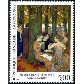 1 Timbre France 1993 Neuf- « Les Muses » tableau de Maurice Denis (1870-1943) - Yt 2832