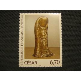 timbre oeuvre de César "Le Pouce" 1997 - y&t 3104