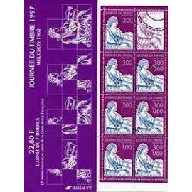 journée du timbre : "mouchon 1902" bande carnet 3053 année 1997 n° 3051 3052 yvert et tellier luxe